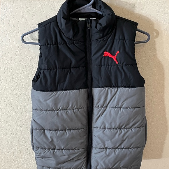 Puma Other - Boy Puma Black and Gray Quilted Puffer Vest